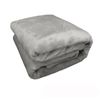 Canine Faux Fur Throw Rug 127 x 152 cm Grey