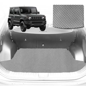 6D Diamond Car Boot Mat for Suzuki Jimny Auto2018-Current-Cargo Mat-Grey-Outback GT