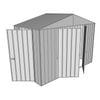 Build-a-Shed 3.0 x 1.5 x 2.3m Triple Hinge Door Narrow Shed - Zinc