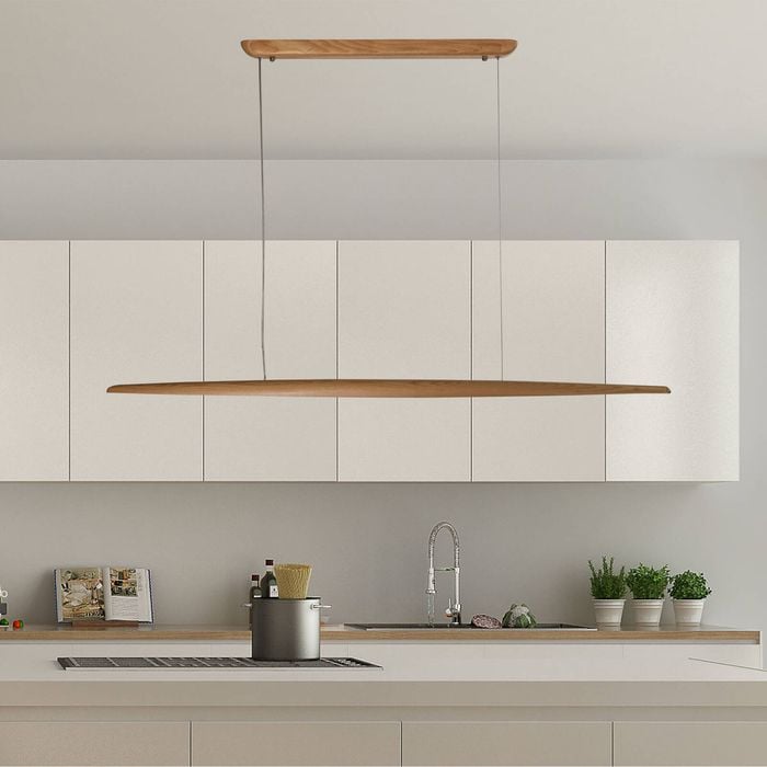 Oriel Lighting Eastoft Tricolour LED Pendant Light Ash Wood