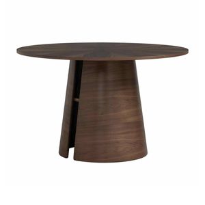 Modern Furniture OKARA Round Dining Table 120cm - Walnut