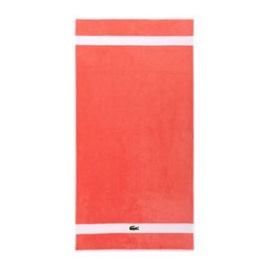 Lacoste L Casual Bath Towel Absorbent 100% Cotton 450gsm 70x140cm Red