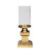 SSH COLLECTION Lara 29cm Tall Hurricane Lamp - Brass