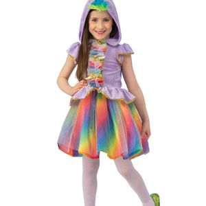 Rubies Unicorn Costume Child Dress Velour Rainbow Horn Glitter Tulle - Rainbow