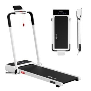 Everfit 3 in 1 Walking Pad Treadmill 20% Auto Incline Under Desk Foldable for Home 40cm Belt White