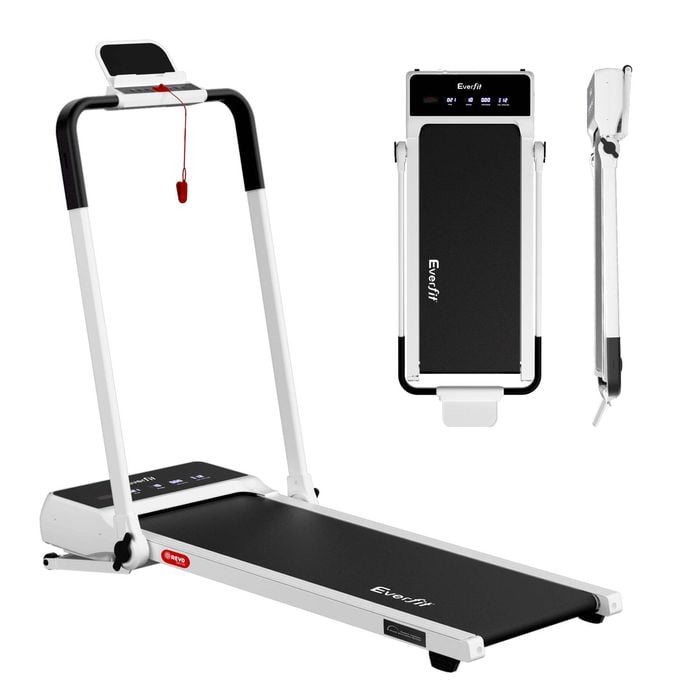 Everfit 3 in 1 Walking Pad Treadmill 20% Auto Incline Under Desk Foldable for Home 40cm Belt White