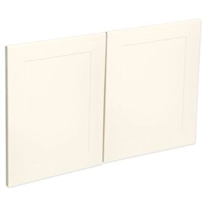 Kaboodle 1000mm Antique White Alpine Fridge Cabinet Doors - 2 Pack
