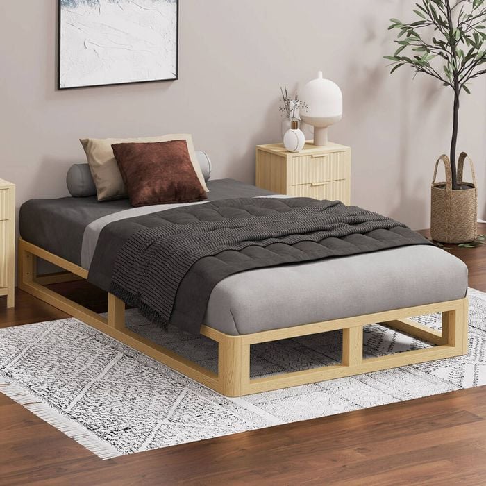 ALFORDSON Bed Frame King Single Beds Base Oak