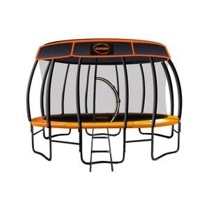 Kahuna Trampoline 16 Ft With  Roof Cover - Orange