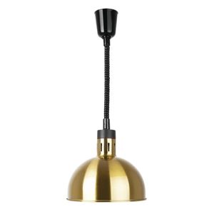 Apuro Retractable Dome Heat Lamp Shade Pale Gold Finish - Heat Lamps (DY462-A)
