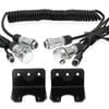 Elinz Metal Mounting Bracket + Heavy Duty Trailer Cable Coil and 4PIN Connectors 1 AV Input