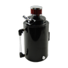 Cal Custom 2 Litre Round Black Aluminium Oil Catch Tank