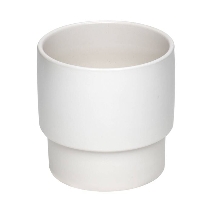 Moda 14.5cm White Eclipse Indoor Pot