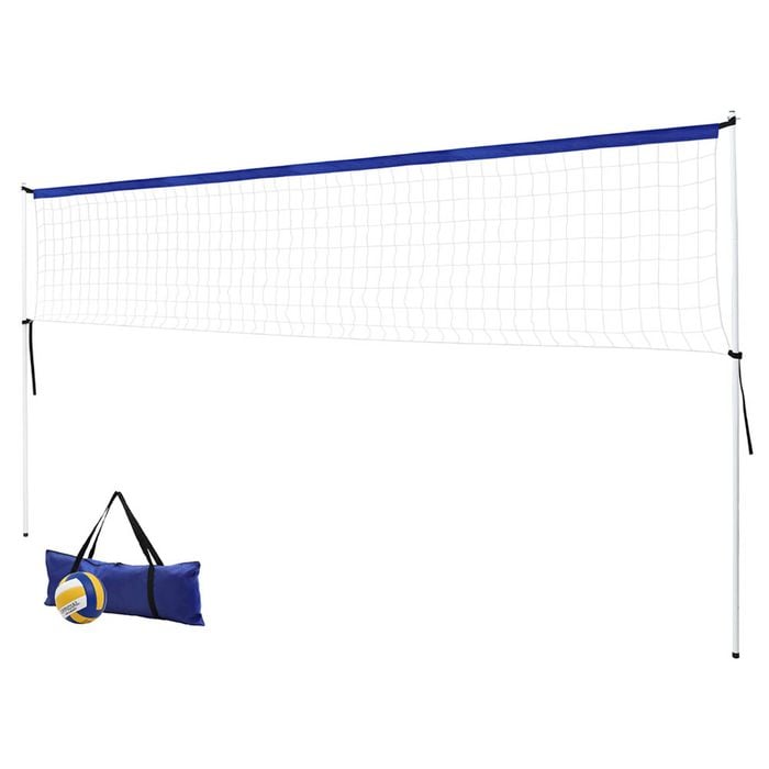 Set De Volleyball 6m – Poteaux, Filet, Balle Et Pompe Inclus