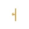 Zanda Satin Brass Zurich Knurled T-Knob