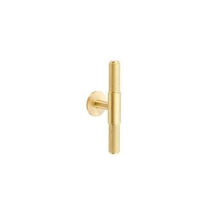 Zanda Satin Brass Zurich Knurled T-Knob