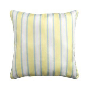Marquee 45cm Yellow Blue Annie Pinstripe Outdoor Cushion