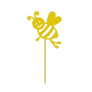 Northcote Pottery Decorative Flat Metal Bee Stake
