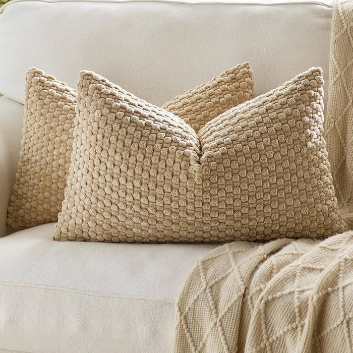 Gioia Casa 2-Pack Bubble Corn Cushion Covers 30cm x 50cm - Camel