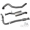 Ignite Exhausts Turbo Back For Nissan Gu Patrol 3l Coil Spring Ute 3" Cat & Muffler Raw Aluminised Steel