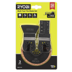 Ryobi 3 Piece Multi Tool Tile Blade Set
