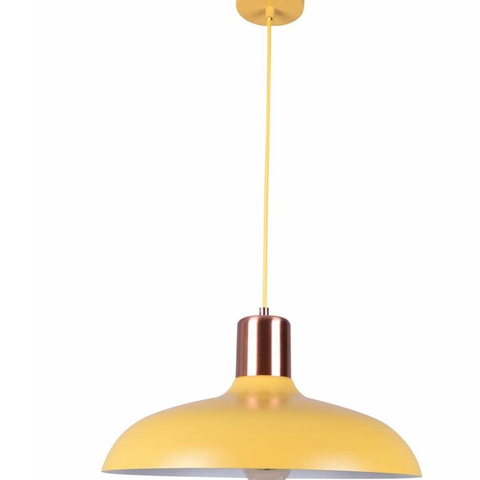 CLA Lighting Pastel Scandinavian Dome Shape Pendant Light Matt Yellow