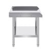 Vevor 711x610x660mm Stainless Steel Work Table for Restaurant Home and Hotel