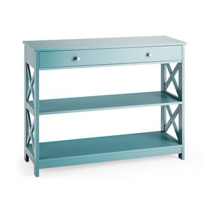 Costway 3-tier Console Table X-design Sofa Side Hallway Table