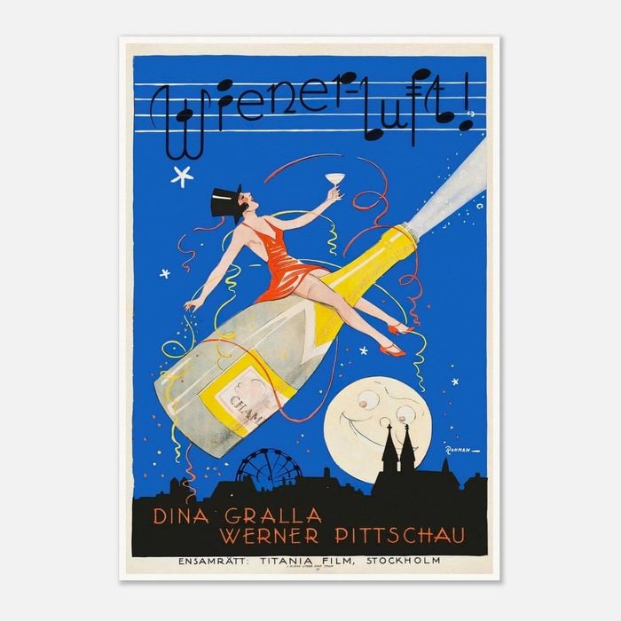 Galrie The Ballet Archduke Wiener Luft 1926 Vintage Austrian Silent Film Poster Art, Poster Only, 70 x 100cm (28 x 40inch)