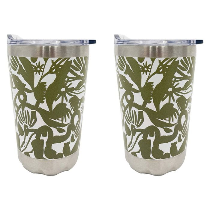 2PK Annabel Trends 270ml Stainless Steel Coffee Mug - Abstract Gum