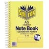 Spirax No.572 A5 3 Subject School/uni 300 Pages Notebook 21cm W/ Note Pockets