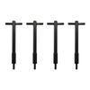 Valve Cover T-Bar Wing Bolts Black Anodised Aluminium, Set of 4, Small Block Chev, Holden