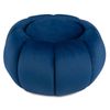 Costway Pumpkin Ottoman Footrest Stool w/Hidden Storage & Removable Lid-Blue