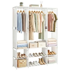 Artiss Wardrobe White 130x36x171 Cm
