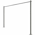 Austral 3.3m Woodland Grey Fold Down Clothesline Accessory Plated Ground Mount Kit