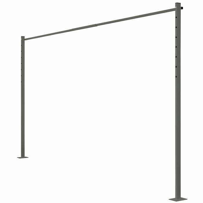 Austral 3.3m Woodland Grey Fold Down Clothesline Accessory Plated Ground Mount Kit