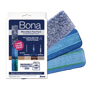 Bona 3 Piece Microfibre Pad Pack