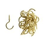 Everhang 17mm Brass Plated Cup Hook - 25 Pack
