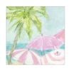 Artey | Summer Pink Umberllas II - Stretched Canvas - Stretched Canvas - 120 x 120cm