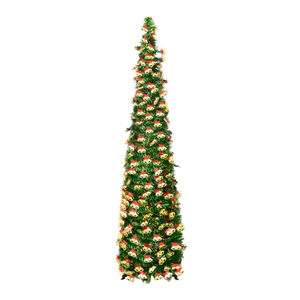 Lifebay Green Pop-Up Tinsel Christmas Tree