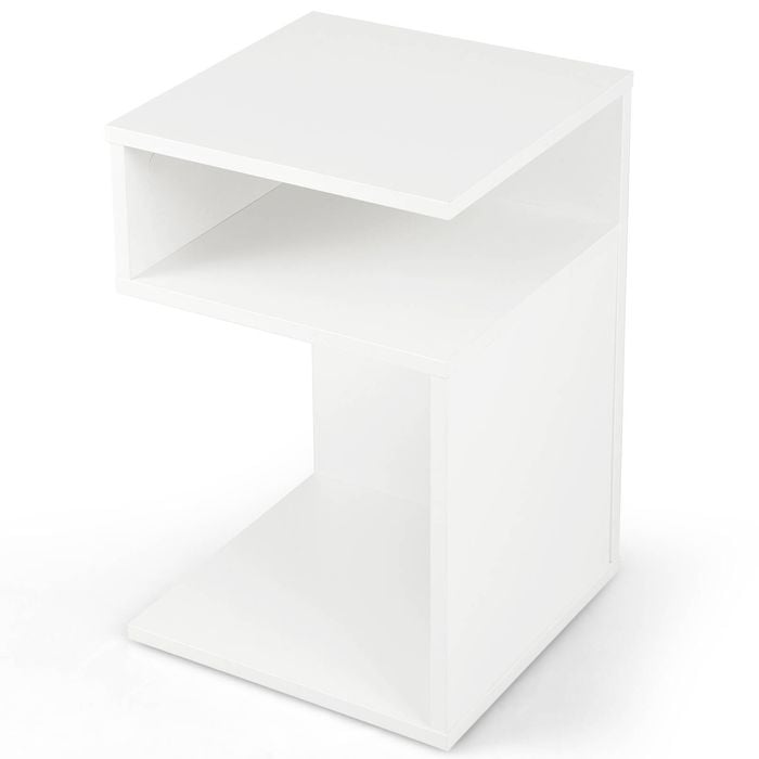 Costway Compact Nightstand Open Shelf
