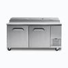Bromic Pizza Prep Fridge - 2  Doors - 1702mm - 9 Pans