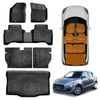 3D Floor Mats Boot Liner Set for Suzuki Swift 3rd Gen Auto 2017-2024 Cargo Back Seat Protector