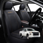 Car Seat Cover for Mitsubishi Triton Single Cab 2015 - 2023 (MQ MR) - Black-Front Only