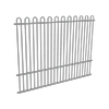 ProtectorAl 1201 - 2399 x 1800mm Palladium Silver Aluminium Loop Top Pool Fence Panel With Mid Rail