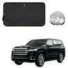 Front Windscreen Sun Shade for Toyota LandCruiser 300 2021 - Current - XL 160 x 100 cm - Black