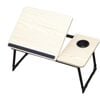 Catzon Laptop Desk For Bed With 5 Adjustable Angles & Cup Holder-warm White