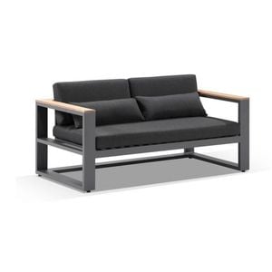 Balmoral 2 Seater Outdoor Aluminium And Teak Lounge