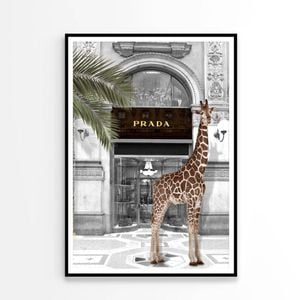 Girrafe and Fashion Store  Print 100% Australian Made 90x120cm  (Poster)
