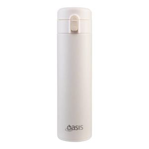 Oasis Stainless Steel Double Wall Insulated Flip Top Flask 480ml - Alabaster